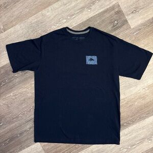 Patagonia Responsibili-Tee T-Shirt Men's Medium Navy Blue Short Sleeve Graphic